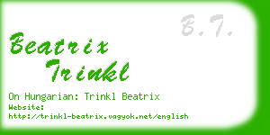 beatrix trinkl business card